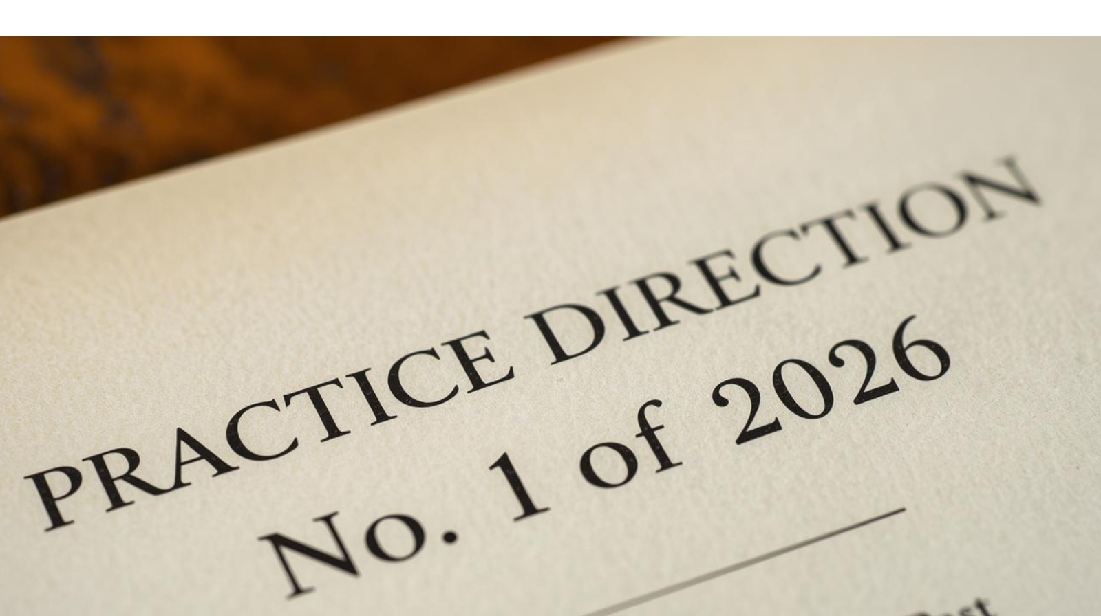 Practice Direction No. 1 of 2026