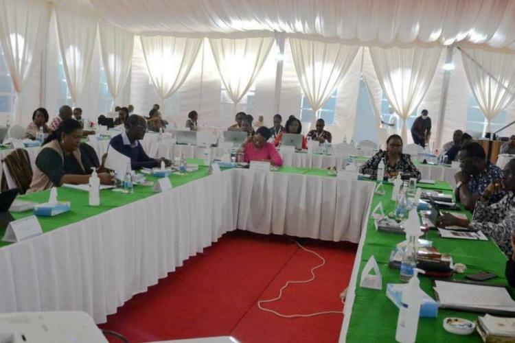 Participants to the symposium led by Chief Justice Koome of Kenya following the presentation