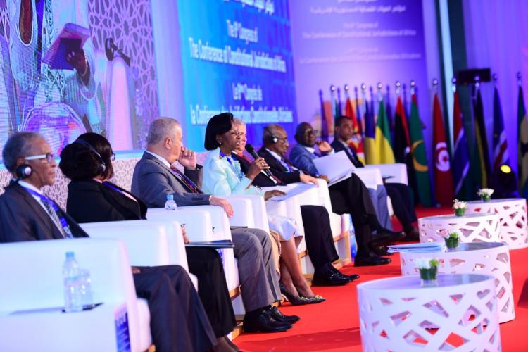 A panel of one of the conference sessions