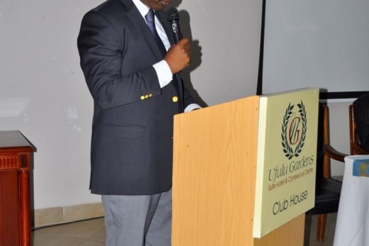 The MEC chair Honourable Justice Dr. Chifundo Kachale makes his remarks
