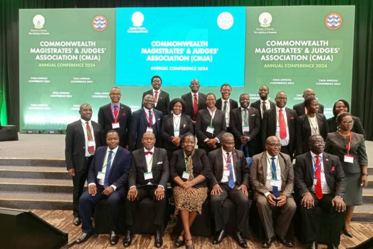The Malawi Judiciary delegation poses for a Photo