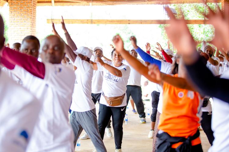 Aerobics session